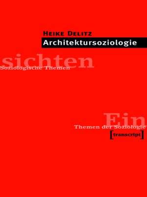 cover image of Architektursoziologie